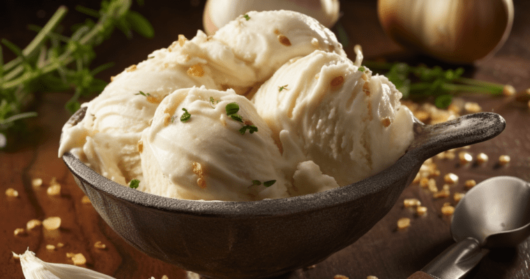 Garlic & Onion Ice Cream Recipe